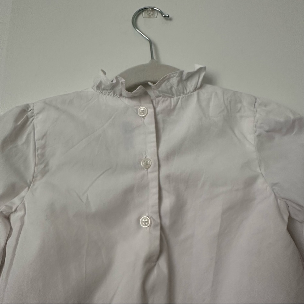 Pintuck Ruffle Collar Top - Picture 4 of 6